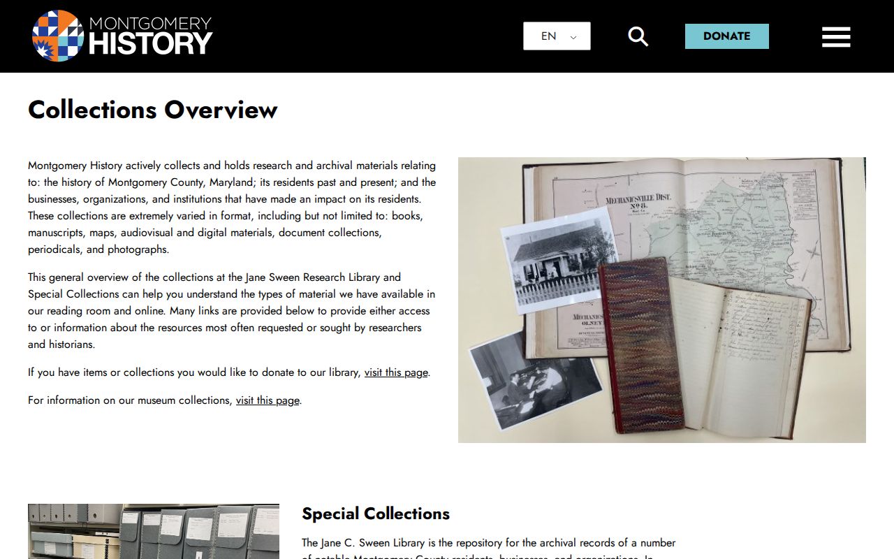 Germantown public records research at Sween Library and Montgomery History